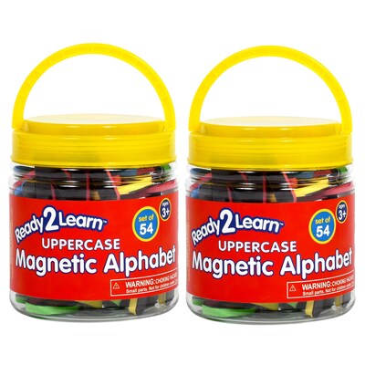 Ready2Learn Uppercase Magnetic Alphabet, Assorted Colors, 2/Bundle (CE-6907-2)
