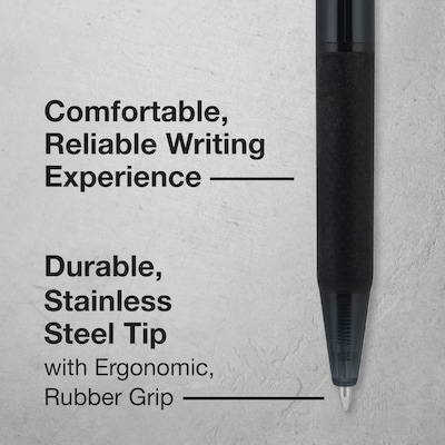 Pilot BP1-RT Retractable Ballpoint Pens, Medium Point, 1.0mm, Black Ink, Dozen (BPR--BLKM)
