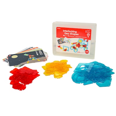 Edx Education Interlocking GeoShapes, Assorted Colors (CTU50132)