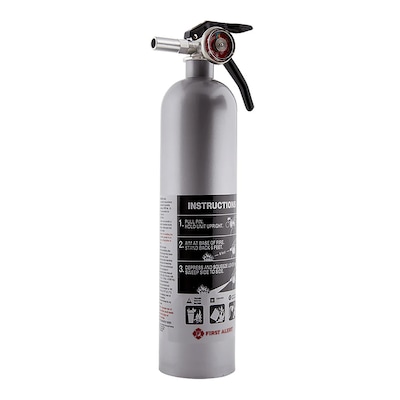 First Alert Rechargeable UL Rated Home Dry Chemical Fire Extinguisher, Class 1-A:10-B:C, 2.4 lb., 4/Pack (KITFATDHOME1)