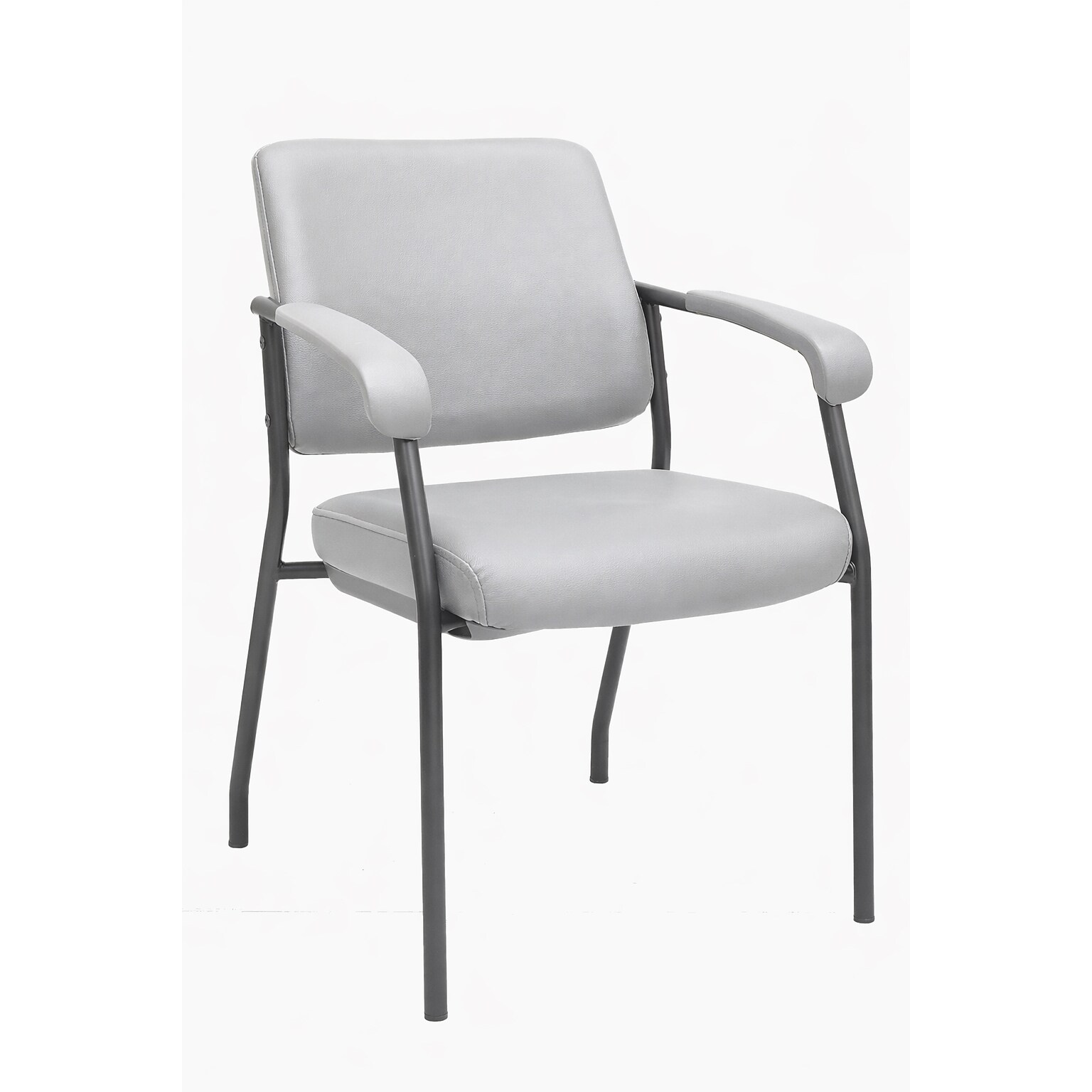 Tempur-Pedic Healthcare Vinyl Guest Chair, Light Grey, 2/Pack (TP-HCGTMBDLLGR)
