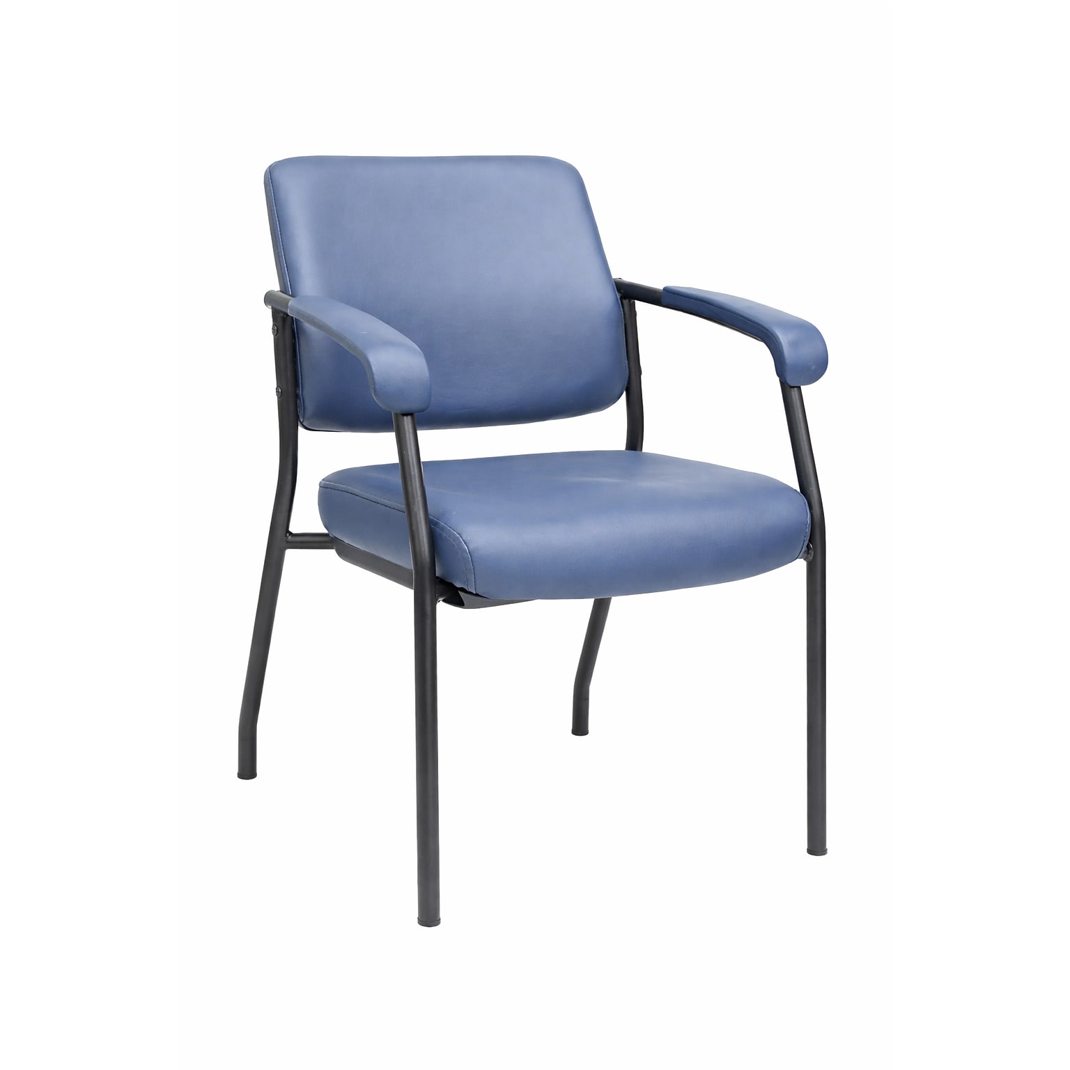 Tempur-Pedic Healthcare Vinyl Guest Chair, Blue, 2/Pack (TP-HCGTMBDLBLU)