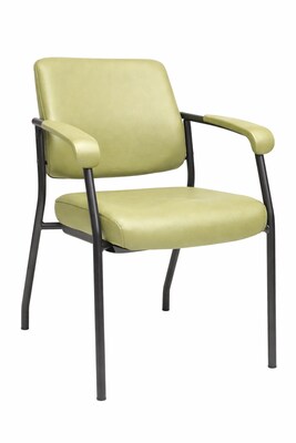 Tempur-Pedic Healthcare Vinyl Guest Chair, Green, 2/Pack (TP-HCGTMBDLGRN)