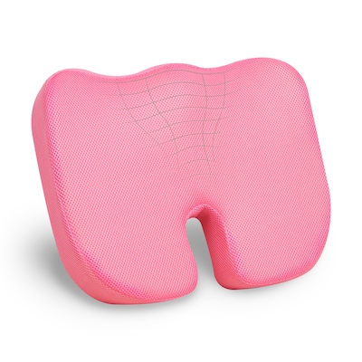 Mind Reader Memory Foam Seat Cushion, Pink (SEATMESH-PNK)