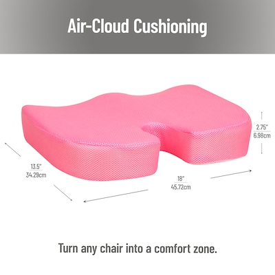 Mind Reader Memory Foam Seat Cushion, Pink (SEATMESH-PNK)