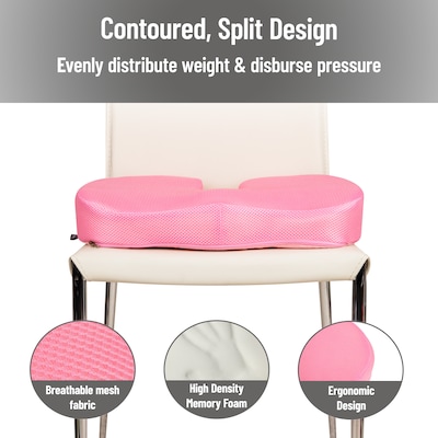 Mind Reader Memory Foam Seat Cushion, Pink (SEATMESH-PNK)