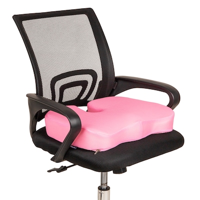 Mind Reader Memory Foam Seat Cushion, Pink (SEATMESH-PNK)