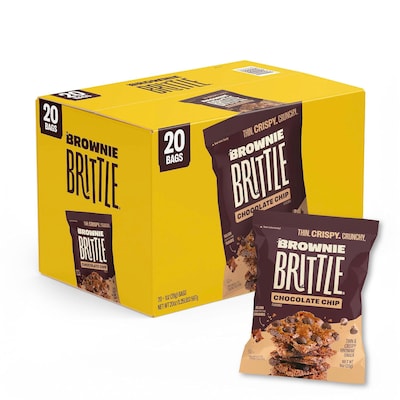 Brownie Brittle Chocolate Chip Cookies, 1 oz., 20 Bags/Carton (440000120)