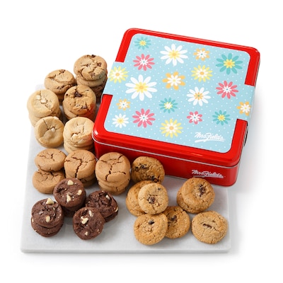 Mrs. Fields Blossom Bites Nibblers Cookie Variety Pack Tin, 48 Cookies/Pack(26EVCTIN125)