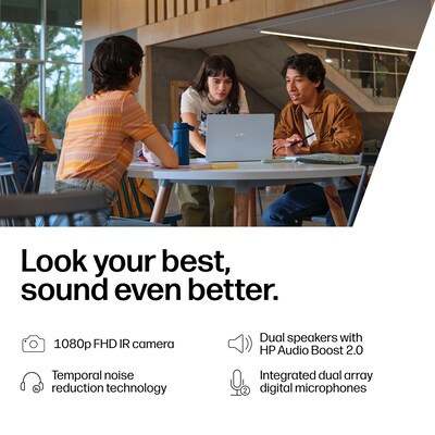 HP OmniBook 5 16" Next Gen AI PC, Copilot+ PC, Snapdragon X Plus X1P-42-100, 16GB RAM, 512GB SSD, +34 Hours Battery, Windows 11