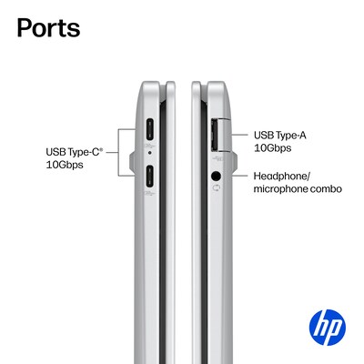 HP OmniBook 5 16" Next Gen AI PC, Copilot+ PC, Snapdragon X Plus X1P-42-100, 16GB RAM, 512GB SSD, +34 Hours Battery, Windows 11