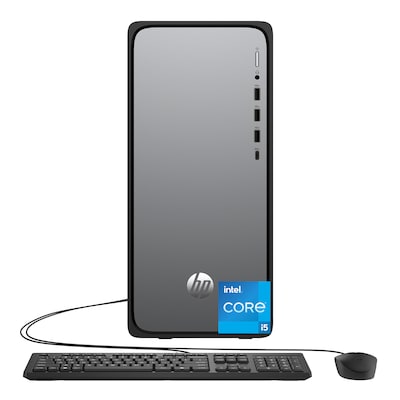 HP OmniDesk Desktop PC, Intel Core i5-14400, 8GB RAM, 256GB SSD, Windows 11 Home, Mouse and Keyboard Included (D9EM9AA#ABA)