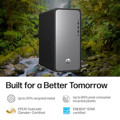 HP OmniDesk Desktop PC, Intel Core i5-14400, 8GB RAM, 256GB SSD, Windows 11 Home, Mouse and Keyboard Included (D9EM9AA#ABA)