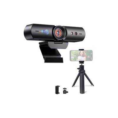 NexiGo HelloCam 1080P Webcam Bundle, Black (N930W)