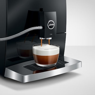 Jura C9 2-Cups Coffee & Espresso Machine Combination, Piano Black (15739)