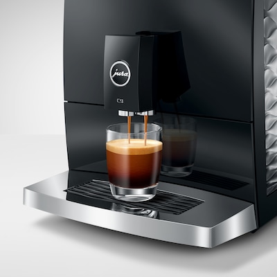 Jura C9 2-Cups Coffee & Espresso Machine Combination, Piano Black (15739)