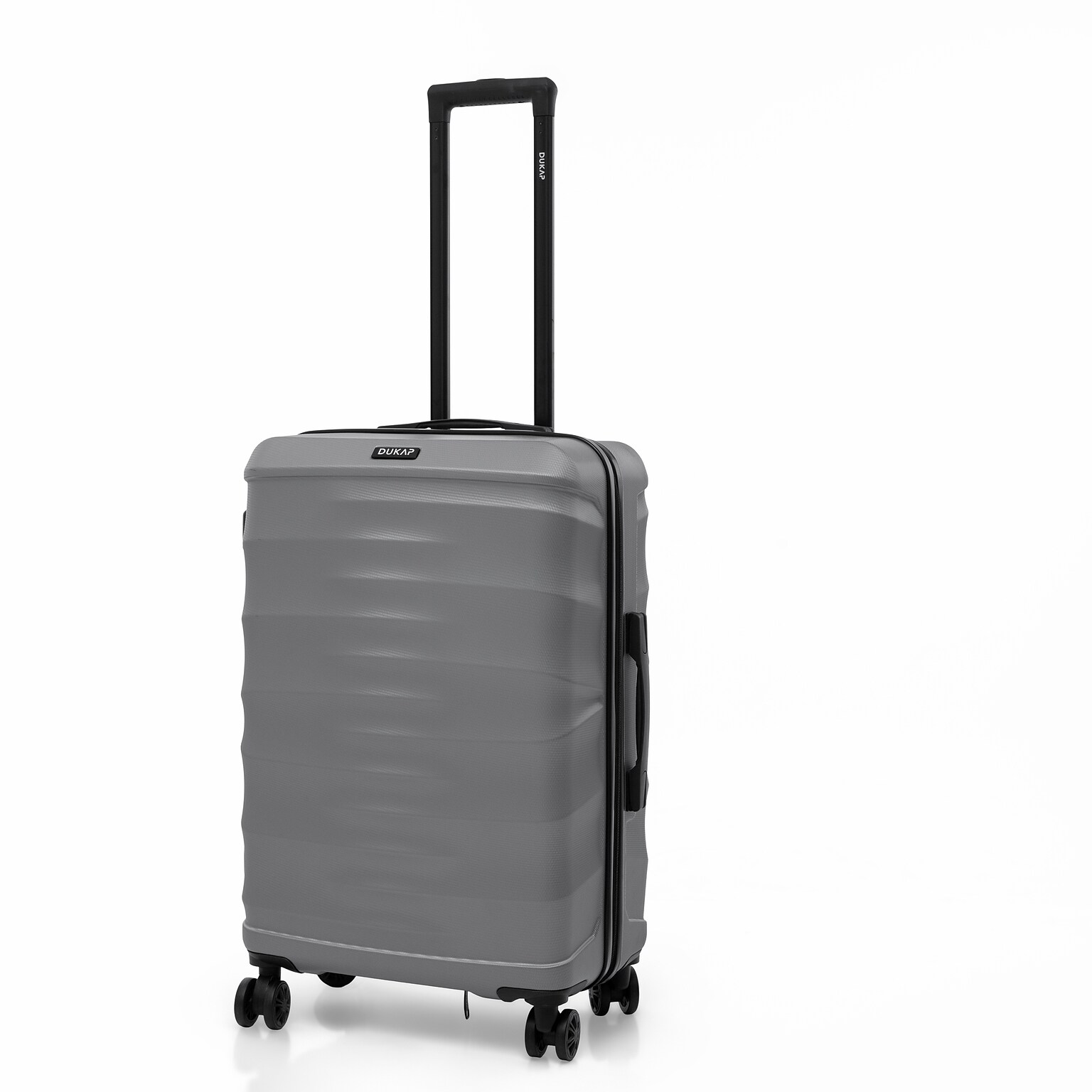 DUKAP RAV 25.59 Hardside Suitcase, 4-Wheeled Spinner, TSA Checkpoint Friendly, Silver (DKRAV00M-SIL)