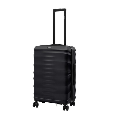DUKAP RAV 25.59 Hardside Suitcase, 4-Wheeled Spinner, TSA Checkpoint Friendly, Black (DKRAV00M-BLK)