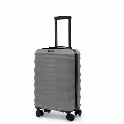 DUKAP RAV 20.65 Hardside Carry-On Suitcase, 4-Wheeled Spinner, TSA Checkpoint Friendly, Silver (DKRAV00S-SIL)
