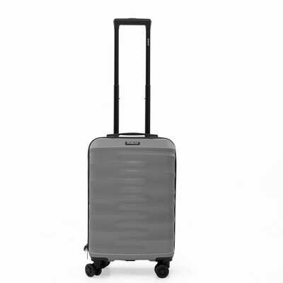 DUKAP RAV 20.65" Hardside Carry-On Suitcase, 4-Wheeled Spinner, TSA Checkpoint Friendly, Silver (DKRAV00S-SIL)