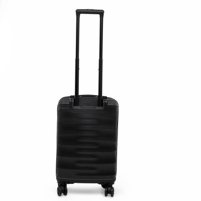 DUKAP RAV 2" Hardside Carry-On Suitcase, 4-Wheeled Spinner, TSA Checkpoint Friendly, Black (DKRAV00S-BLK)