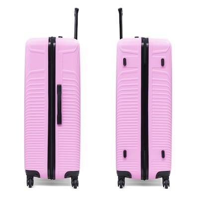 DUKAP Inception 4-Piece Hardside Spinner Carry-On Luggage Set, TSA Checkpoint Friendly, Pink (DKINCSMLXL-PNK)
