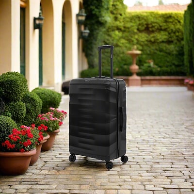DUKAP RAV 29.52 Hardside Suitcase, 4-Wheeled Spinner, TSA Checkpoint Friendly, Black (DKRAV00L-BLK)