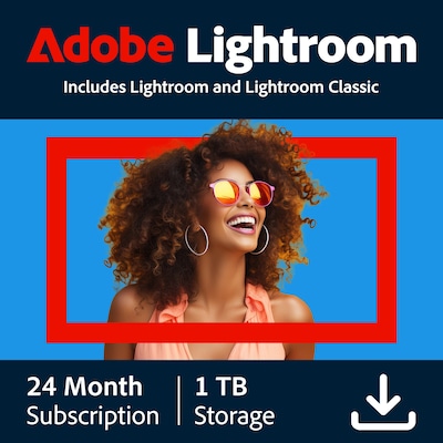 Adobe Lightroom for 1 User, 24-Month Subscription, 1TB, PC, Download (ADO951800V267)