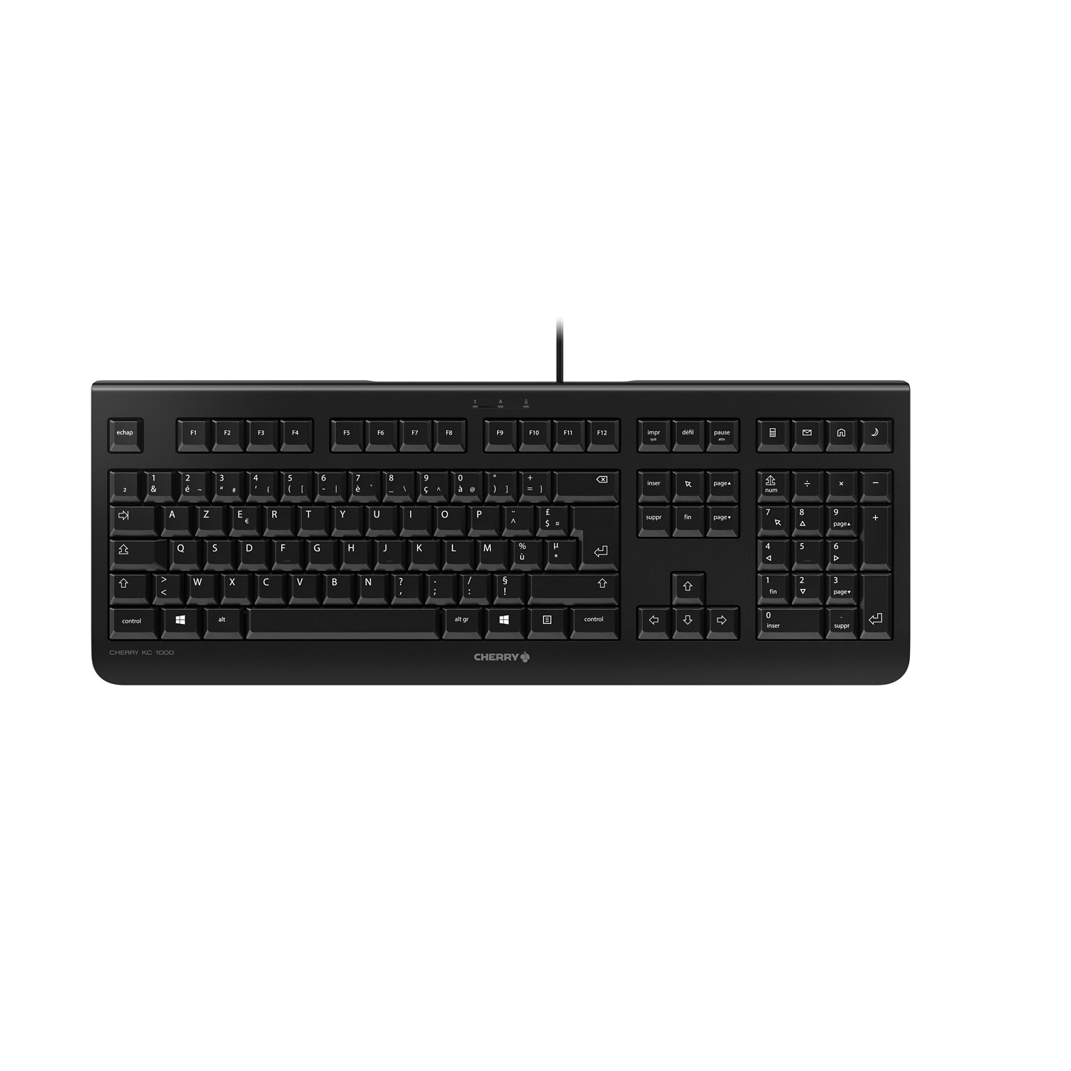 Cherry KC 1000 Series French Layout Wired Keyboard, Black (JK-0800FR-2)
