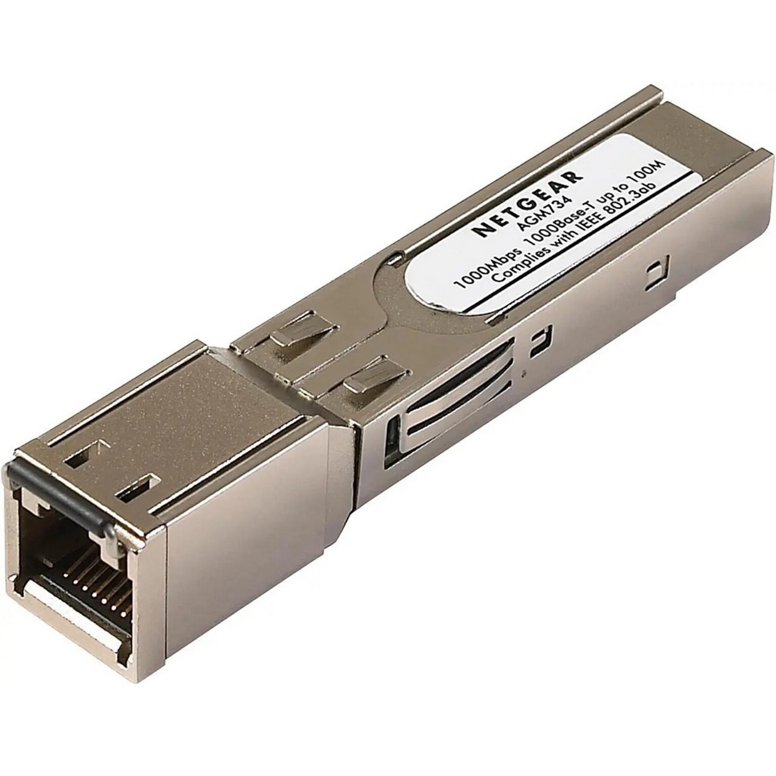 Netgear Gigabit Ethernet SFP Transceiver Module, 1000 Mbps (AGM734-10000S)