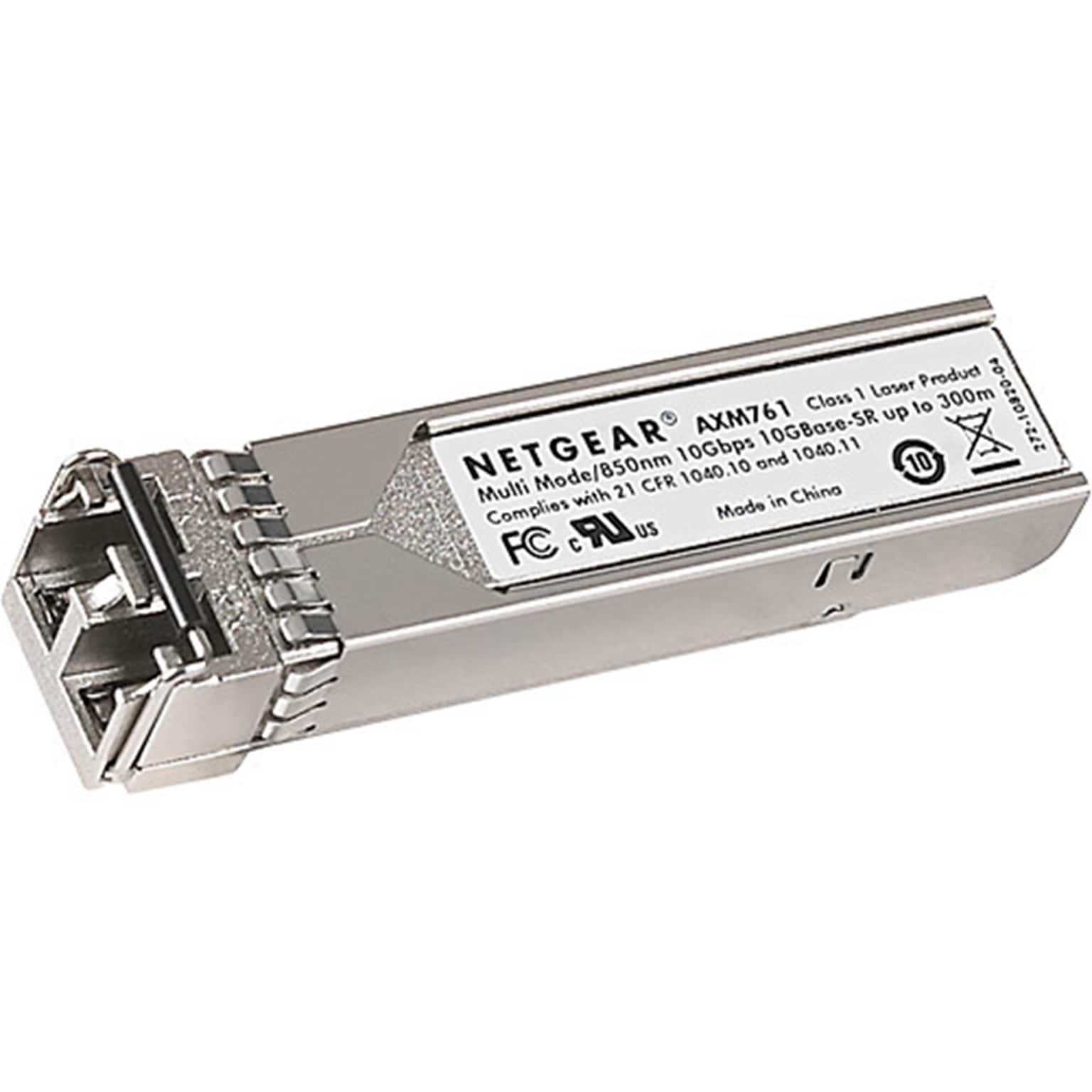 Netgear ProSafe Gigabit Ethernet Multimode Fiber SFP+ Transceiver Module, 10000 Mbps (AXM761-10000S)