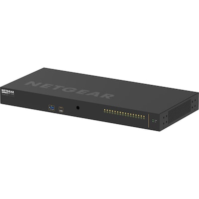 Netgear AV Line 16-Port Multi-Gigabit Ethernet Managed Switch, 10 Gbps, Black (XSM4216F-100NAS)