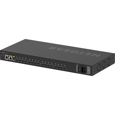 Netgear AV Line 16-Port Multi-Gigabit Ethernet Managed Switch, 10 Gbps, Black (XSM4216F-100NAS)