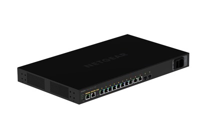 Netgear AV Line M4250 12-Port Multi-Gigabit Ethernet PoE Fully Managed, 10 Gigabit, Black (GSM4212UX-100NAS)