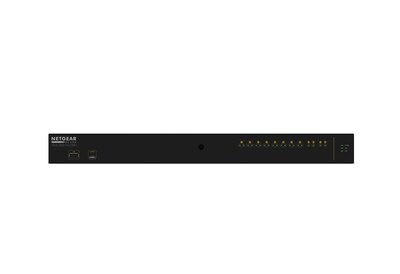 Netgear AV Line M4250 12-Port Multi-Gigabit Ethernet PoE Fully Managed, 10 Gigabit, Black (GSM4212UX-100NAS)