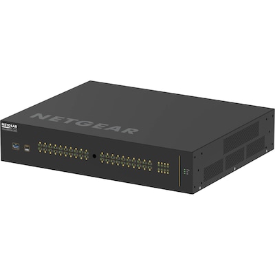 Netgear AV Line M4250 48-Port Gigabit Ethernet PoE Fully Managed, 10 Gigabit, Black (GSM4248UX-100NAS)