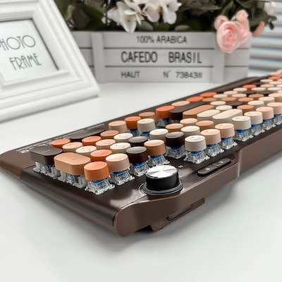 SaharaCase Wireless Mechanical Keyboard, Brown (KB21)
