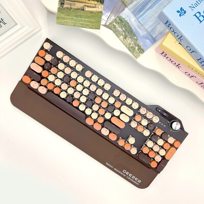SaharaCase Wireless Mechanical Keyboard, Brown (KB21)