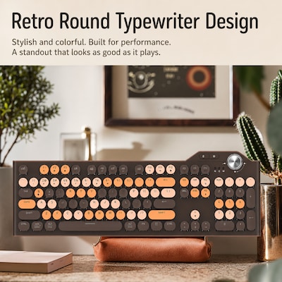 SaharaCase Wireless Mechanical Keyboard, Brown (KB21)