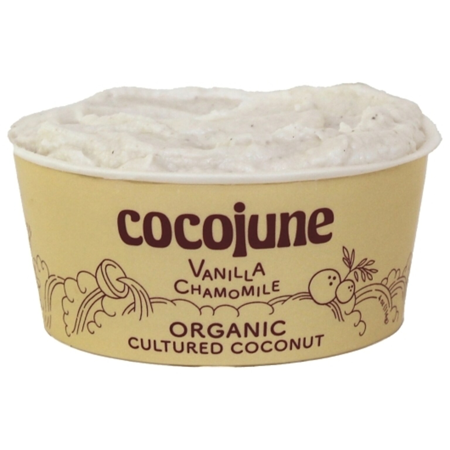 Cocojune Organic Vanilla & Chamomile Plant-Based Yogurt, 4 oz., 12/Pack (220-02838)