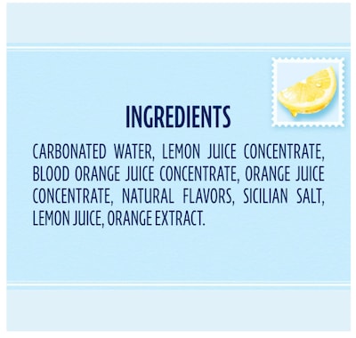 SANPELLEGRINO CIAO! Limoncello Flavored Sparkling Seltzer Water, 11.15 oz., 6 Cans/Box (0-41508-66931-3)
