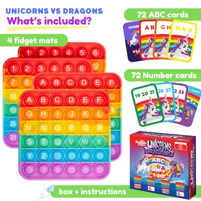 The Fidget Game Unicorns vs Dragons Educational Game (FDGDRAVSUNI)