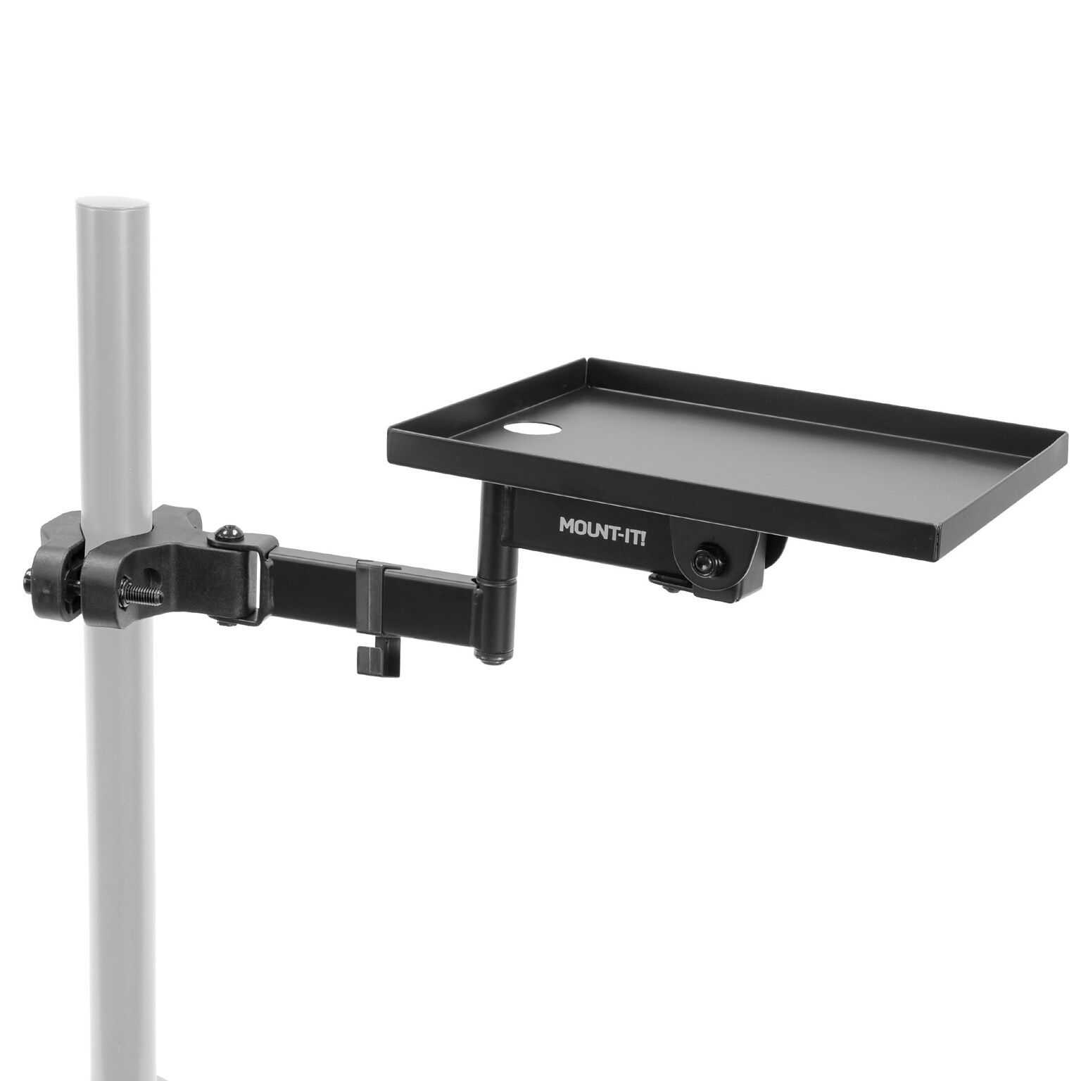 Mount-It! Printer Pole Mount, Holds 11 lbs., Extends Up to 15.5, Black (MI-3799)