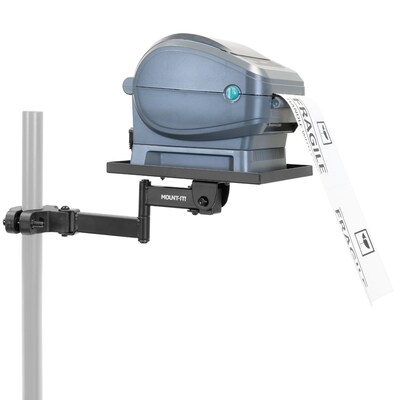 Mount-It! Printer Pole Mount, Holds 11 lbs., Extends Up to 15.5, Black (MI-3799)