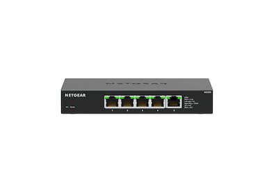 Netgear MS305 5 Multi-Gigabit Ethernet Unmanaged Switch, 2.5 Gbps, Black (MS305-100NAS)
