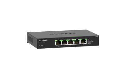 Netgear MS305 5 Multi-Gigabit Ethernet Unmanaged Switch, 2.5 Gbps, Black (MS305-100NAS)
