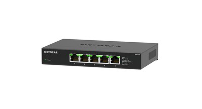 Netgear MS305 5 Multi-Gigabit Ethernet Unmanaged Switch, 2.5 Gbps, Black (MS305-100NAS)