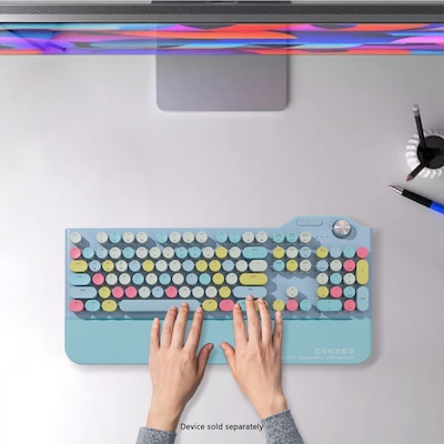SaharaCase Wireless Mechanical Keyboard, Pastel Blue (KB23)