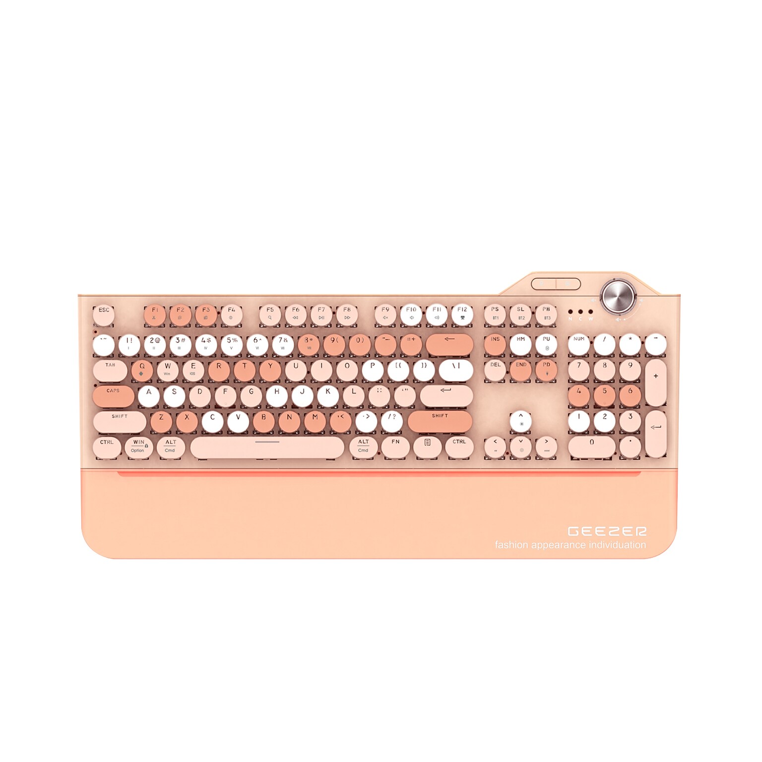 SaharaCase Wireless Mechanical Keyboard, Rose Gold (KB25)