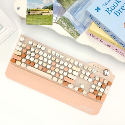 SaharaCase Wireless Mechanical Keyboard, Rose Gold (KB25)